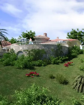 Akkaya Dalaman'da Bungalov Tarzı Taş Villa